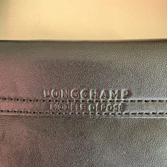 longchamp le pliage cuir medium tote - Picture 10 of 16